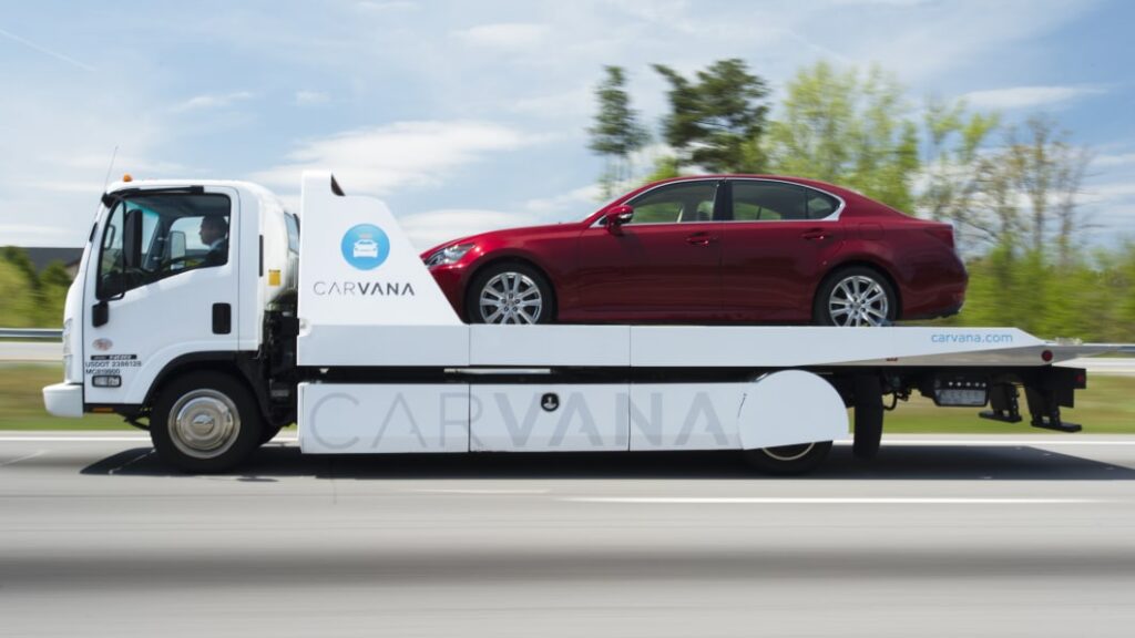 Carvana soars after debt-ridden dealer predicts return to profit