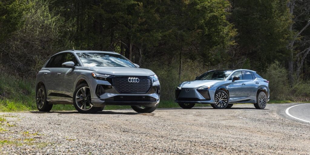 2023 Audi Q4 50 e-tron Quattro vs. Lexus RZ450e Tested: Which Is the More Convincing Luxury EV SUV?