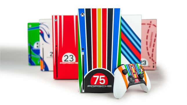 Image for article titled I Generally Can&#39;t Stand Car Merch But These Porsche-Themed Xboxes Are Rad