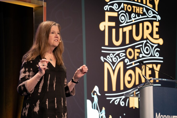 Jo Ann Barefoot speaking at Money 20/20