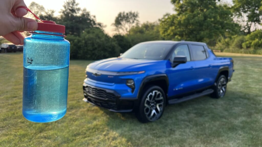 2024 Chevy Silverado EV Cupholder Mega Test: Will the Nalgene bottle fit?