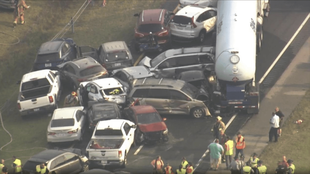 24-Car Pileup In North Carolina Blamed On Smoke From Wheat Field Fire