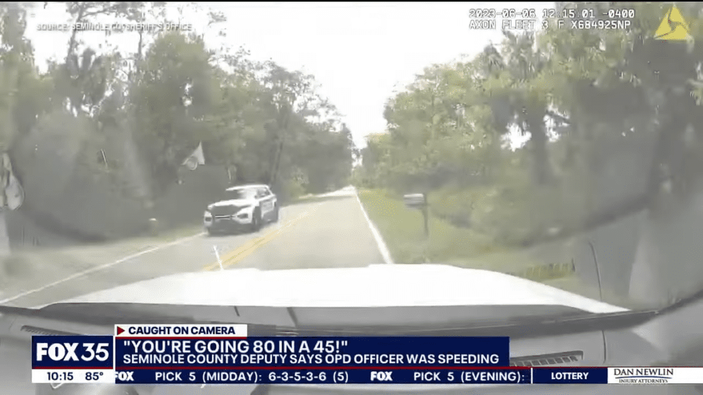 Bodycam Shows Florida Cop Driving Off After Being Stopped For Speeding