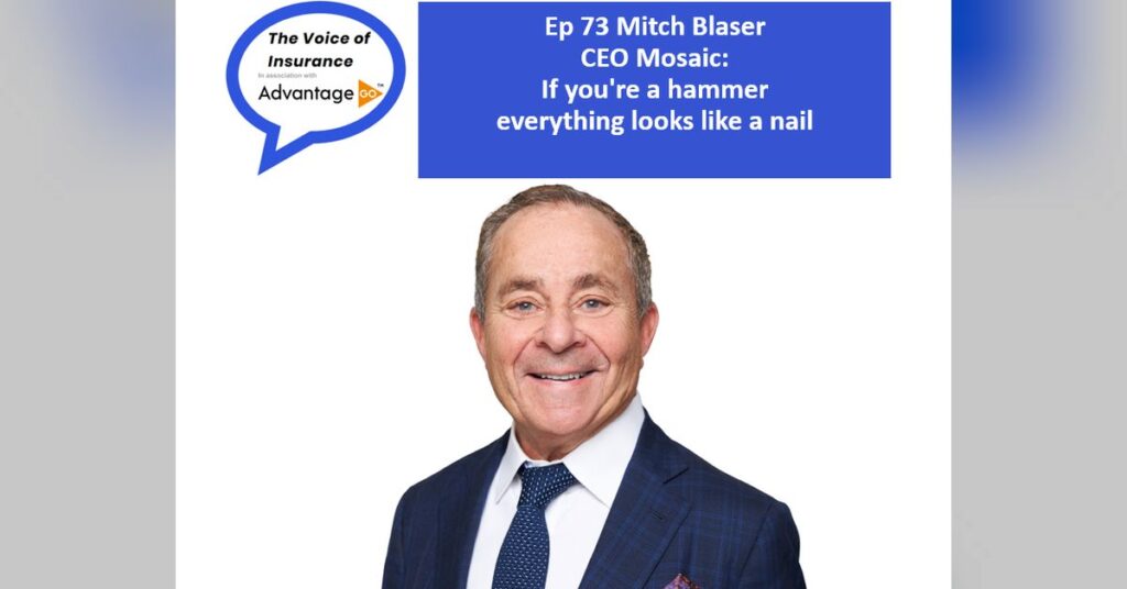 Ep 73 Mitch Blaser CEO Mosaic: If you're a hammer everything looks like a nail