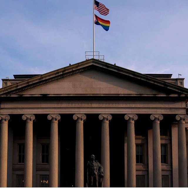 The U.S. Treasury building in Washington. Credit: Nathan Howard/Bloomberg