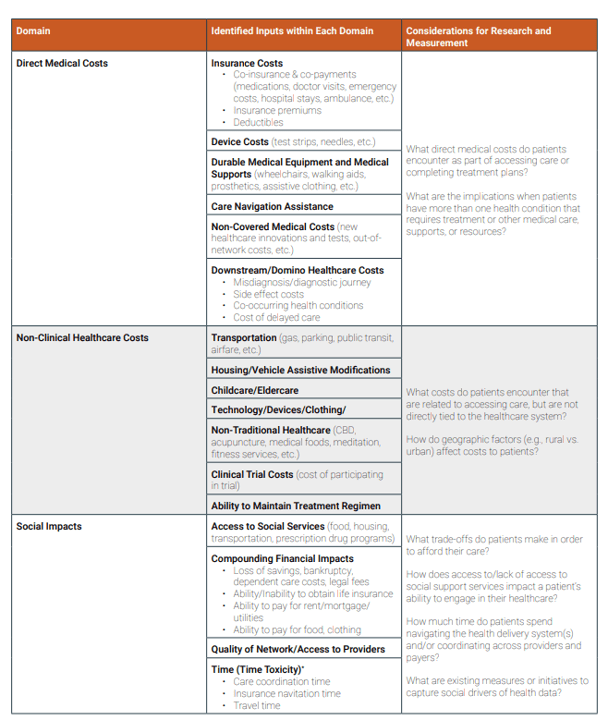 IVI’s Research Framework to Understand the Full Range of Economic Impacts on Patients and Caregivers