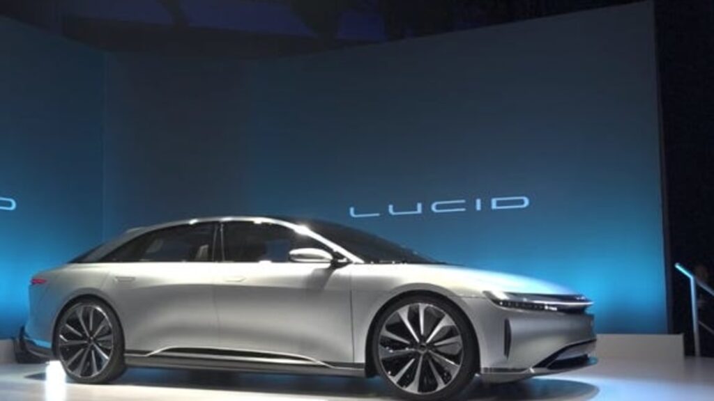 Lucid Motors slides after the Tesla rival says it will raise $3 billion, mostly from Saudis