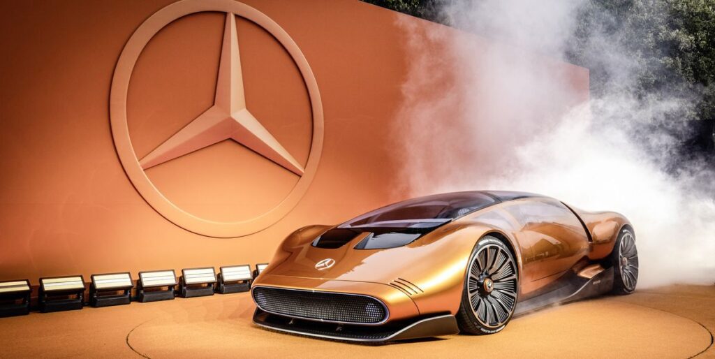 Mercedes Vision One-Eleven Is a Slippery EV Supercar Concept