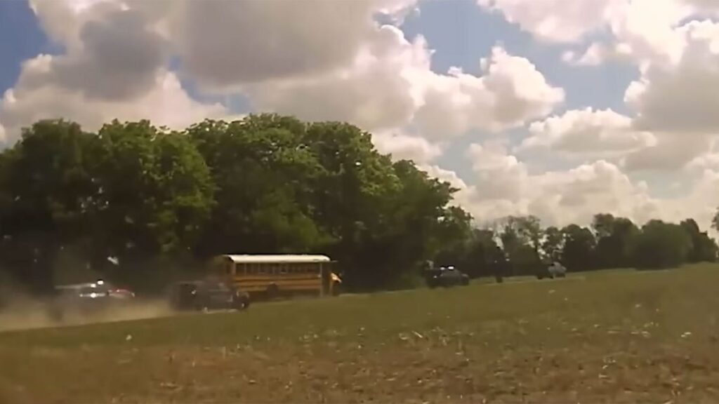 Stolen School Bus Leads Cops On Wild Chase Over State Lines