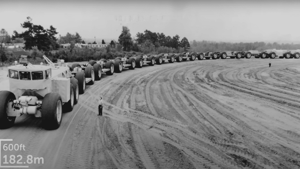 The Longest Vehicle Ever Was A Trackless, Overland Train Meant To Run On Nuclear Power