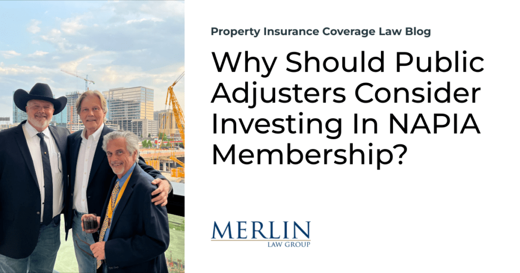 Why Should Public Adjusters Consider Investing In NAPIA Membership?