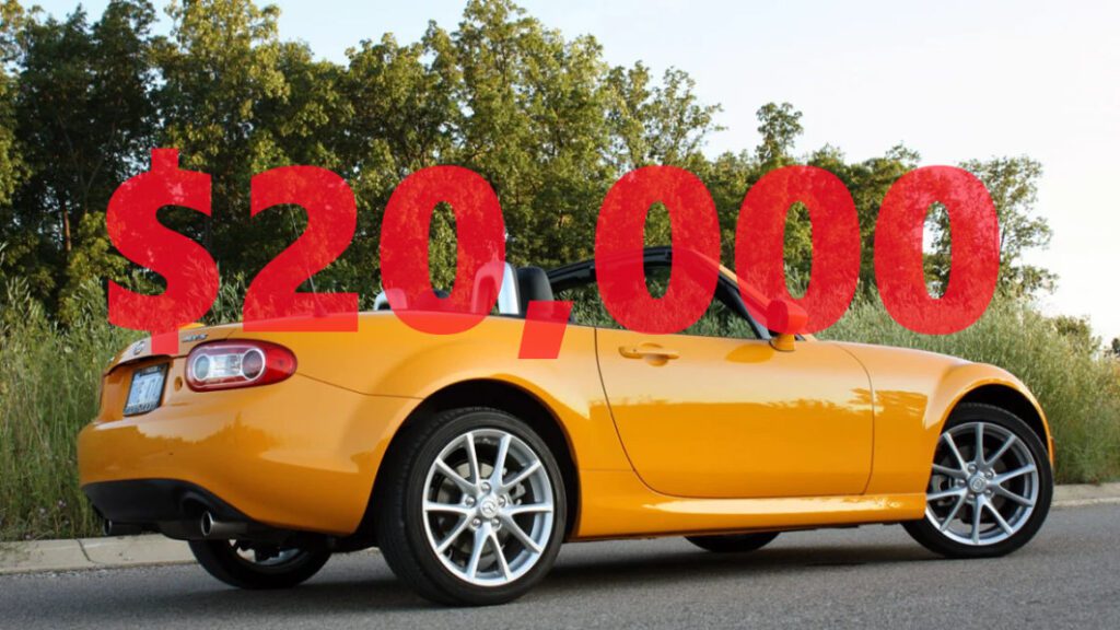 Here's $20,000. Buy a fun car for the weekend