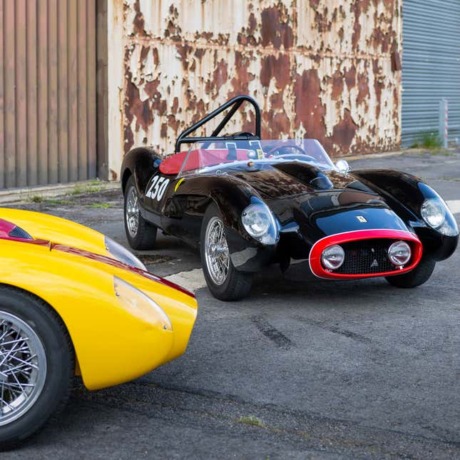 A photo of a black Ferrari from The Little Car Company. 