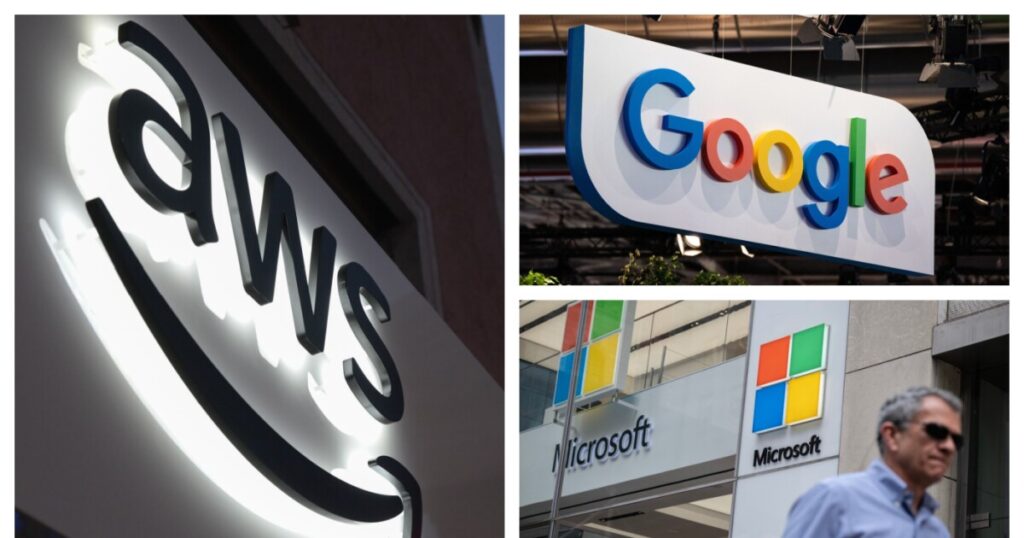 AWS, Google and Microsoft are in an AI arms race. Banks are watching.