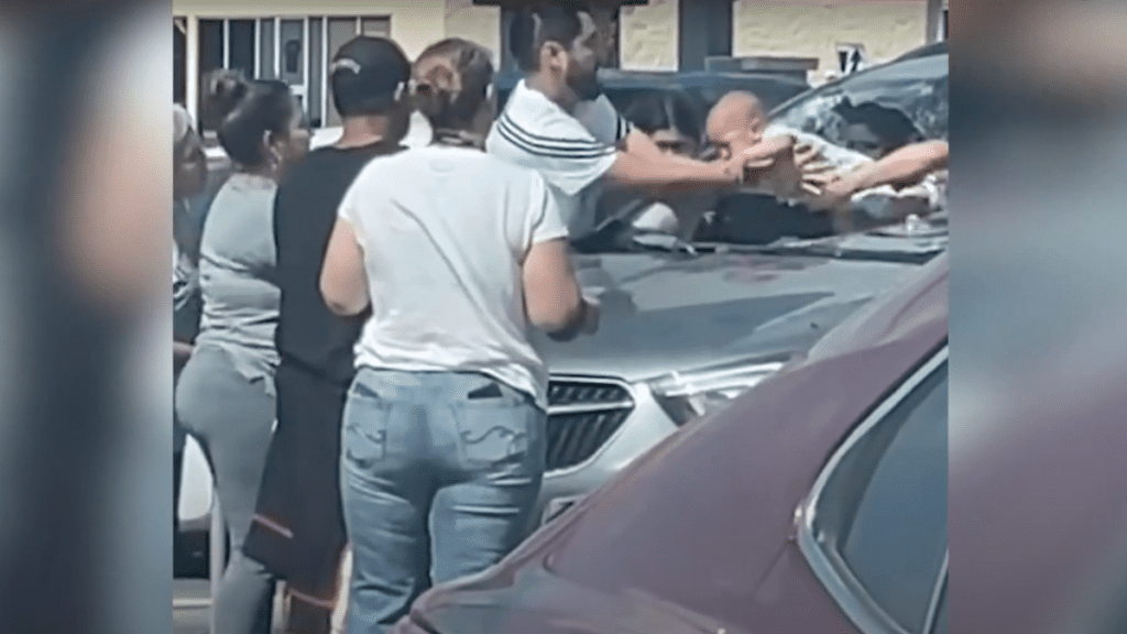 Baby Trapped In Hot Car Saved After Crowd Smashes Windshield