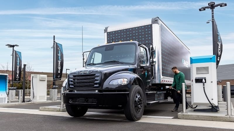 Dedicated highway stop for electric trucks planned for Michigan