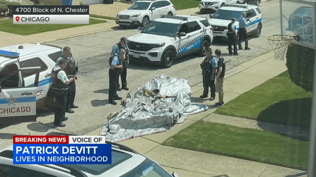 Emergency Slide Falls From Plane And Lands In Chicago Backyard