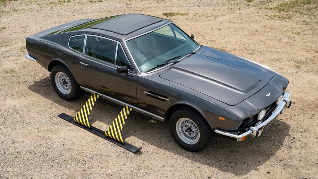 James Bond Aston Martin V8 with its gadgets headed to auction