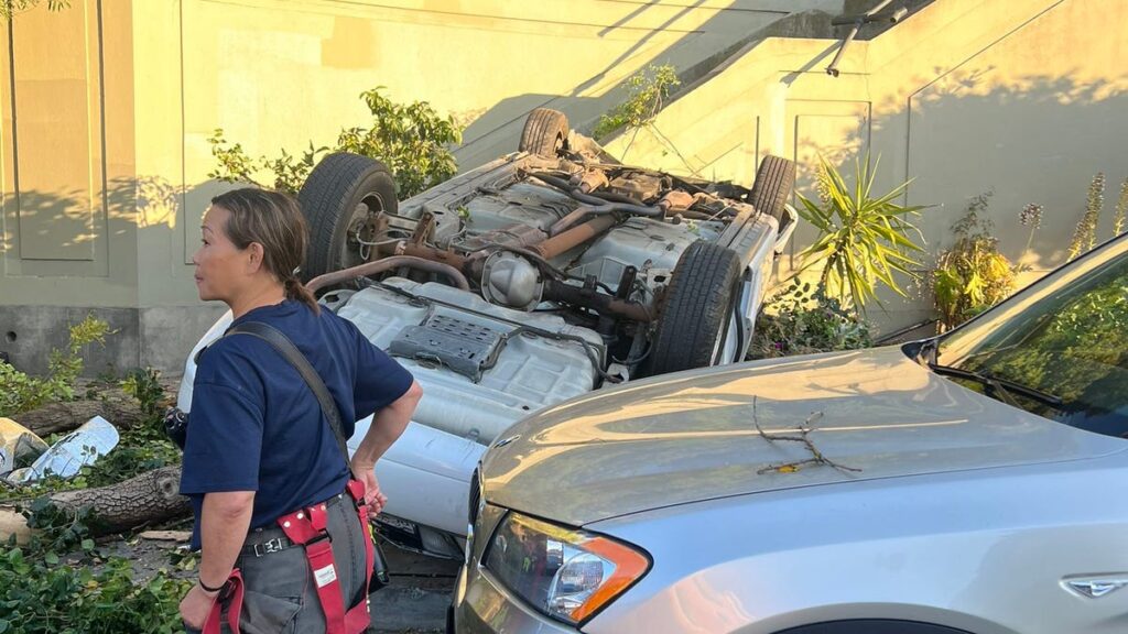 Watch This Car Take A Spectacular Leap Off A Public Stairway In San Francisco