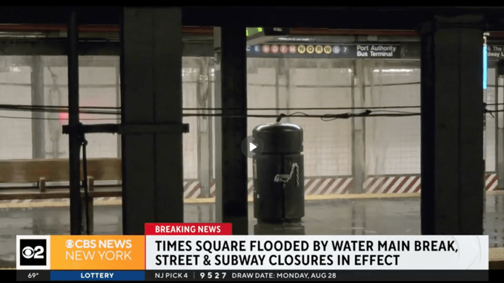 127-Year-Old Pipe Bursts Under Times Square, Ruins NYC Morning Commute