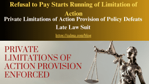 Refusal to Pay Starts Running of Limitation of Action