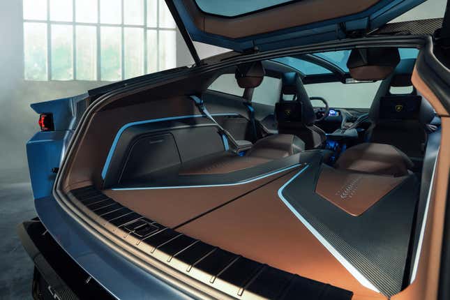 Image for article titled The Lamborgini Lanzador Concept Is A First Look At The First All-Electric Lamborghini