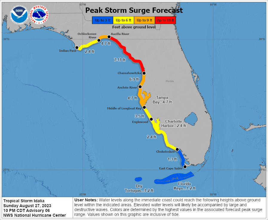 Hurricane Idalia to hit major Cat 3 strength before winds & surge strike Florida