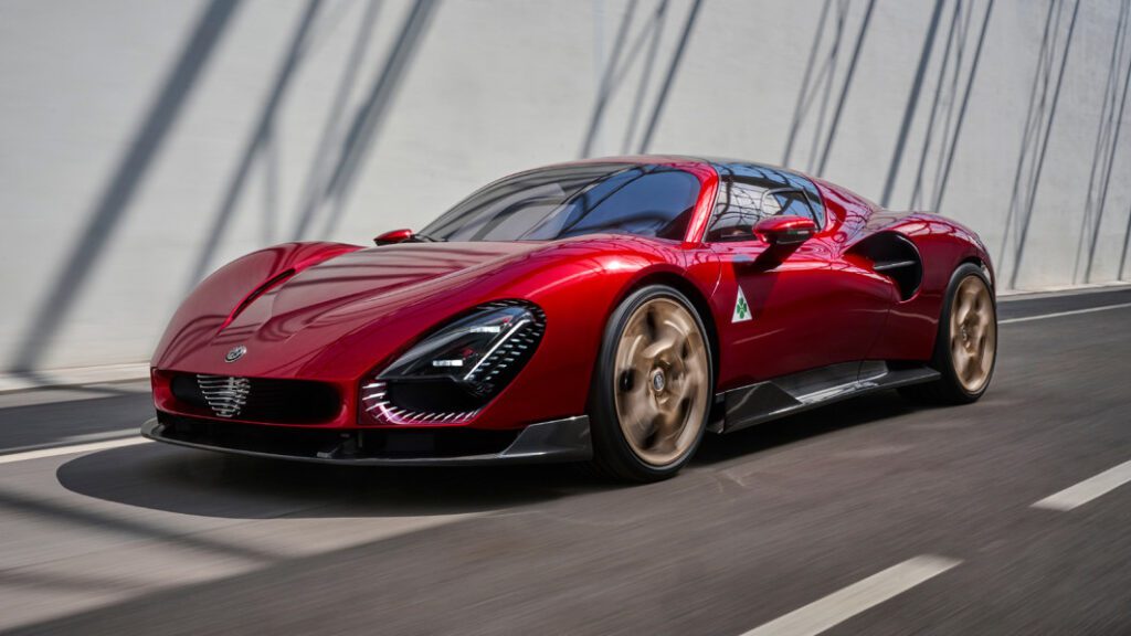 Alfa Romeo 33 Stradale supercar revealed with both gas and EV versions