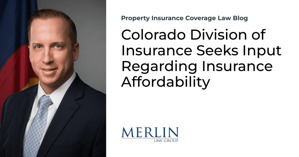 Colorado Division of Insurance Seeks Input Regarding Insurance Affordability 