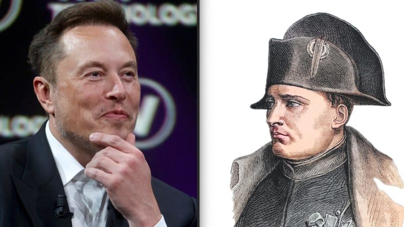 Elon Musk studied Napoleon and likened himself to a battlefield general, biographer says