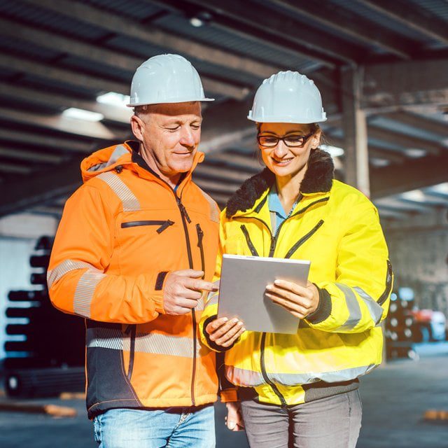 Warehouse inventory workers