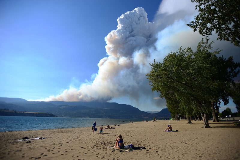 The McDougall Creek fire in B.C.