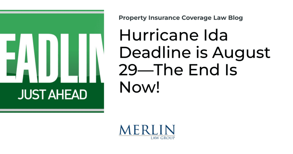 Hurricane Ida Deadline is August 29—The End Is Now!