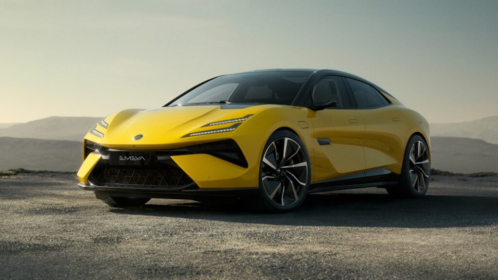 Lotus Emeya electric sedan revealed like a sleeker Eletre