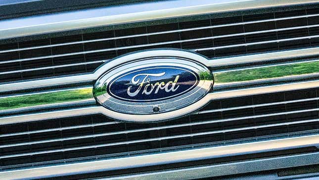 Previous Ford logo as seen on a 2021 F-150