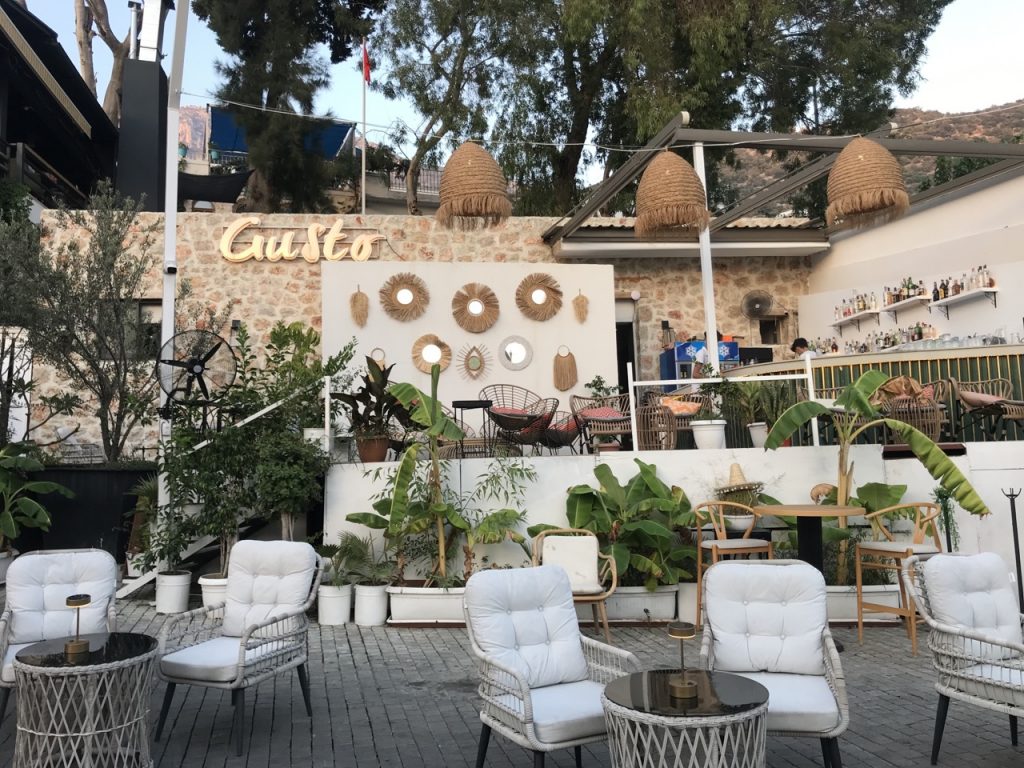 Al fresco dining in kalkan Turkey image