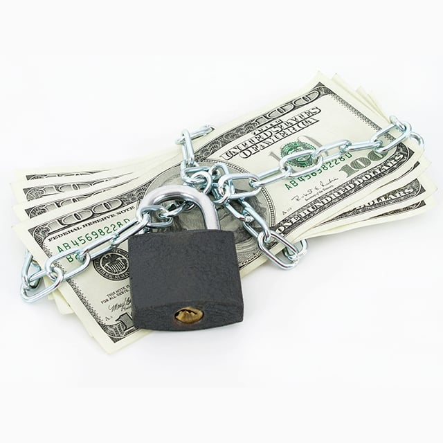 Money under lock and key, income protection