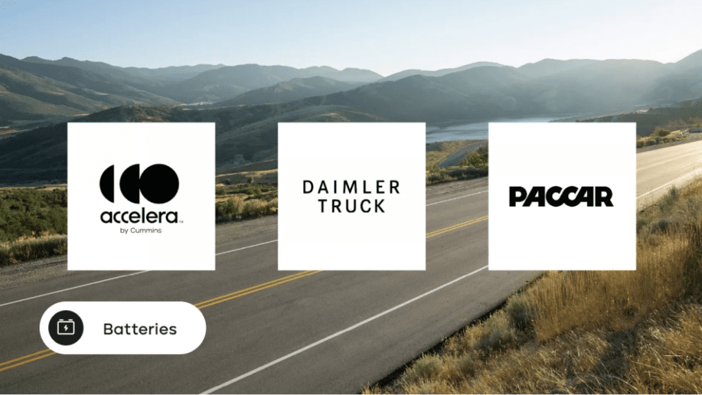 Cummins, Daimler and PACCAR form joint venture for US battery production