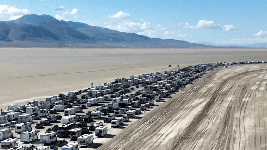 Heavy Rain Flooded Burning Man 2023, Stranding Over 70,000 In The Desert