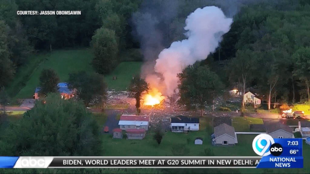 House Explodes After Stolen Car Crashes Into It