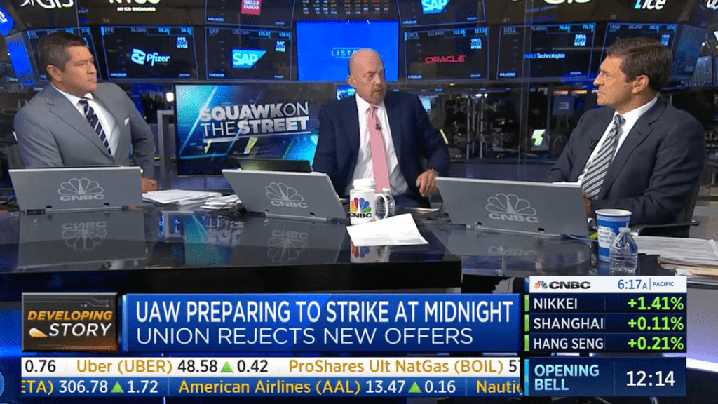 Jim Cramer Has Weighed In On The Potential UAW Strike With A Very Normal Opinion