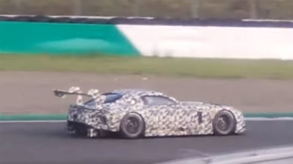 Lexus LMGT3 race car at Motegi and Fuji makes mighty V8 noises in testing