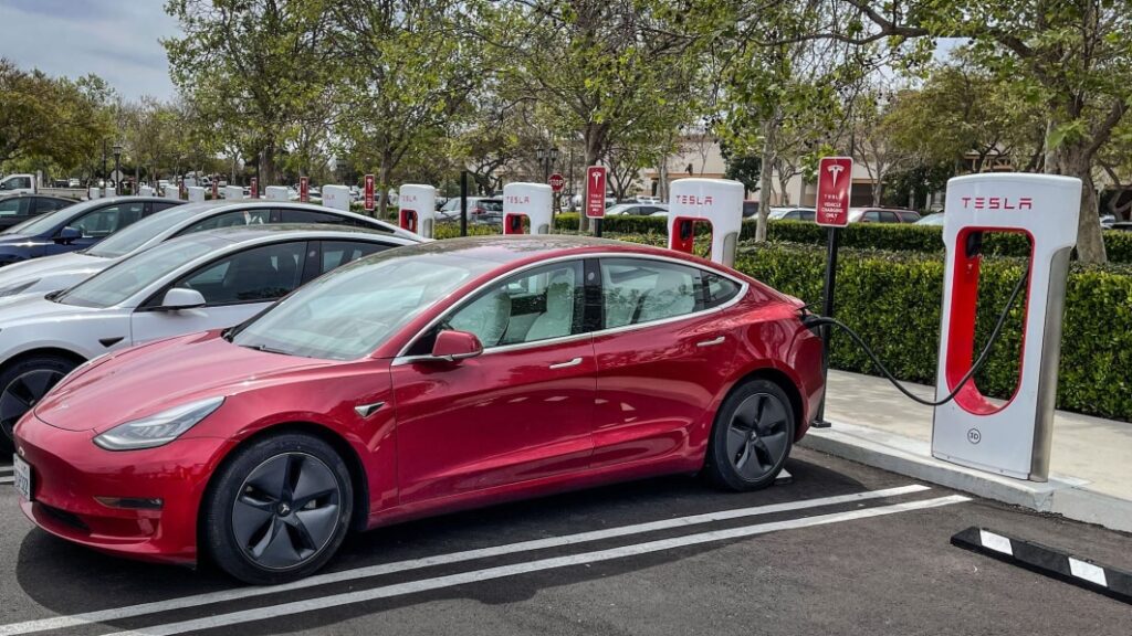 Parts of Tesla's Supercharger network are open to any car — but short charging cables are causing chaos