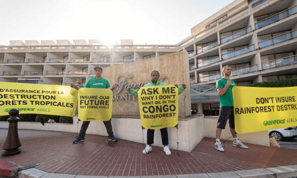 Protesters hold demonstration at Rendez-Vous de Septembre 2023