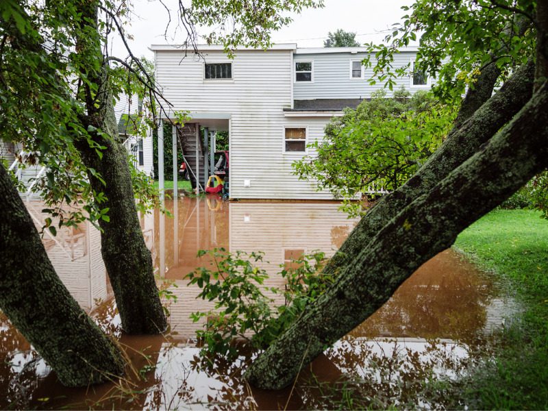 Flooded home in Nova Scotia