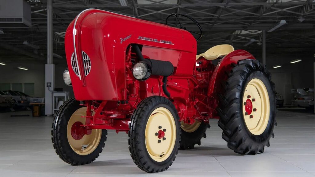 This Lovely Tractor Is Being Auctioned Alongside Collection Of 56 White Porsches