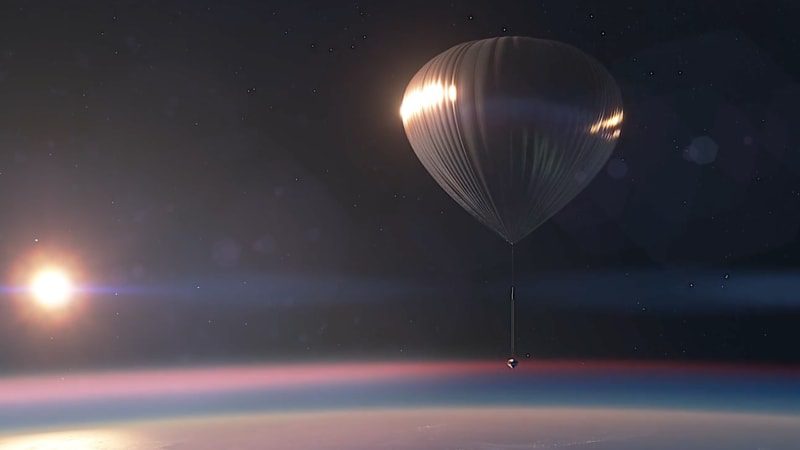 Balloon company plans to carry tourists on a long trip to space, or close enough to it