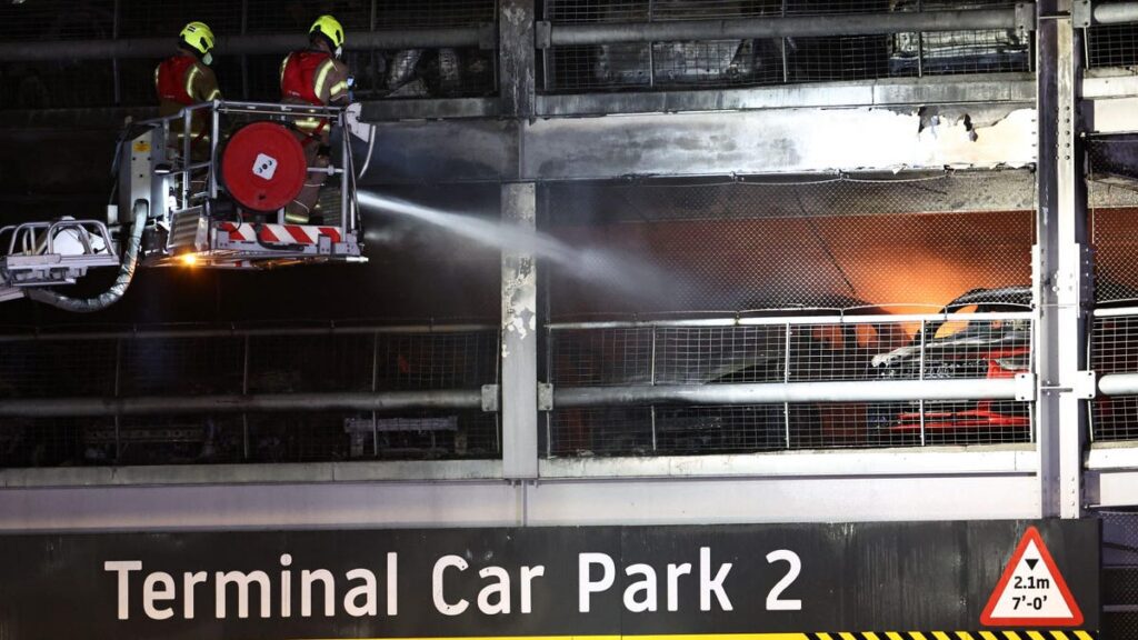 London Luton Airport Shut Down After A Parking Garage Went Up In Flames