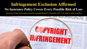 Infringement Exclusion Affirmed