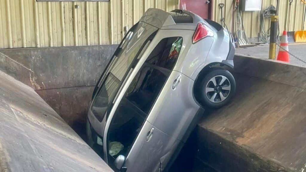 Massachusetts Woman Drives Car Into Trash Compactor